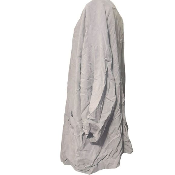 NICE WOMEN Pure J Jill Womens Oversized Boxy Top grey Neutral Lagenlook 3/4 Slee - Picture 4 of 9